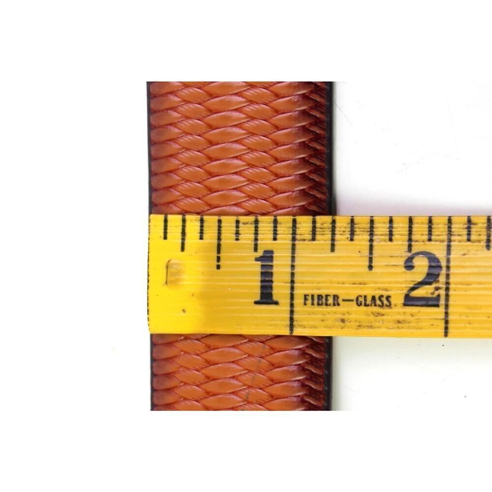 CLASSIC TOOLED BROWN GENUINE LEATHER 1 1/4"Wd CASUAL DRESS MEN'S BELT Sz 32 (B3 - Picture 5 of 9